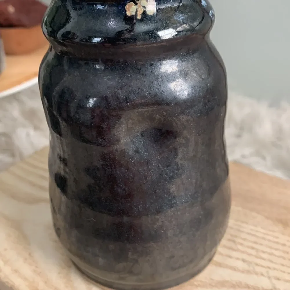 Handmade Pottery Drip Glaze Stonewear Vase‎